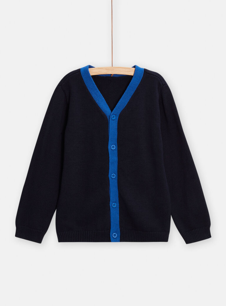 Gilet bleu marine pour garçon