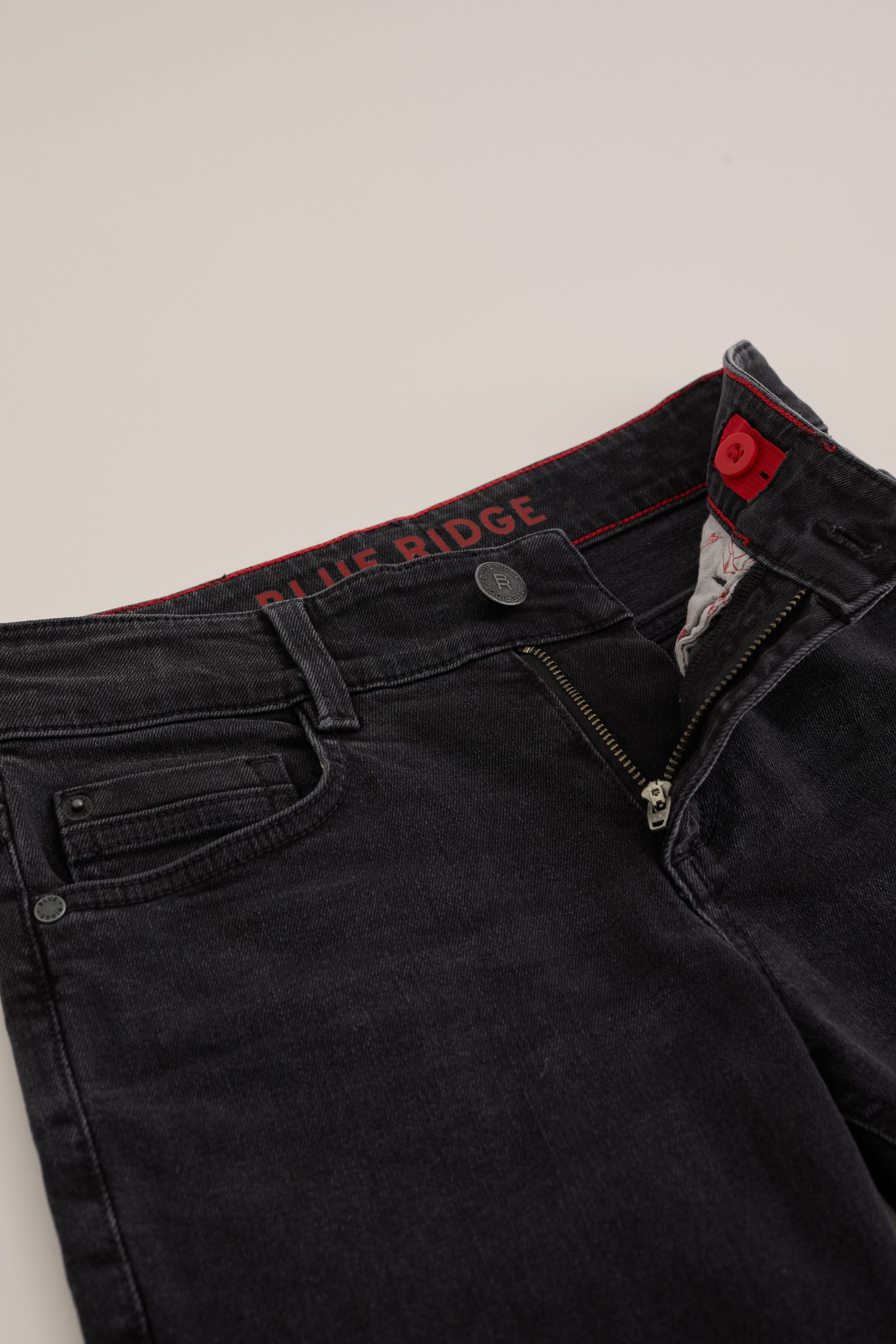 Jongens slim fit jeans met stretch Blue Ridge Donkergrijs