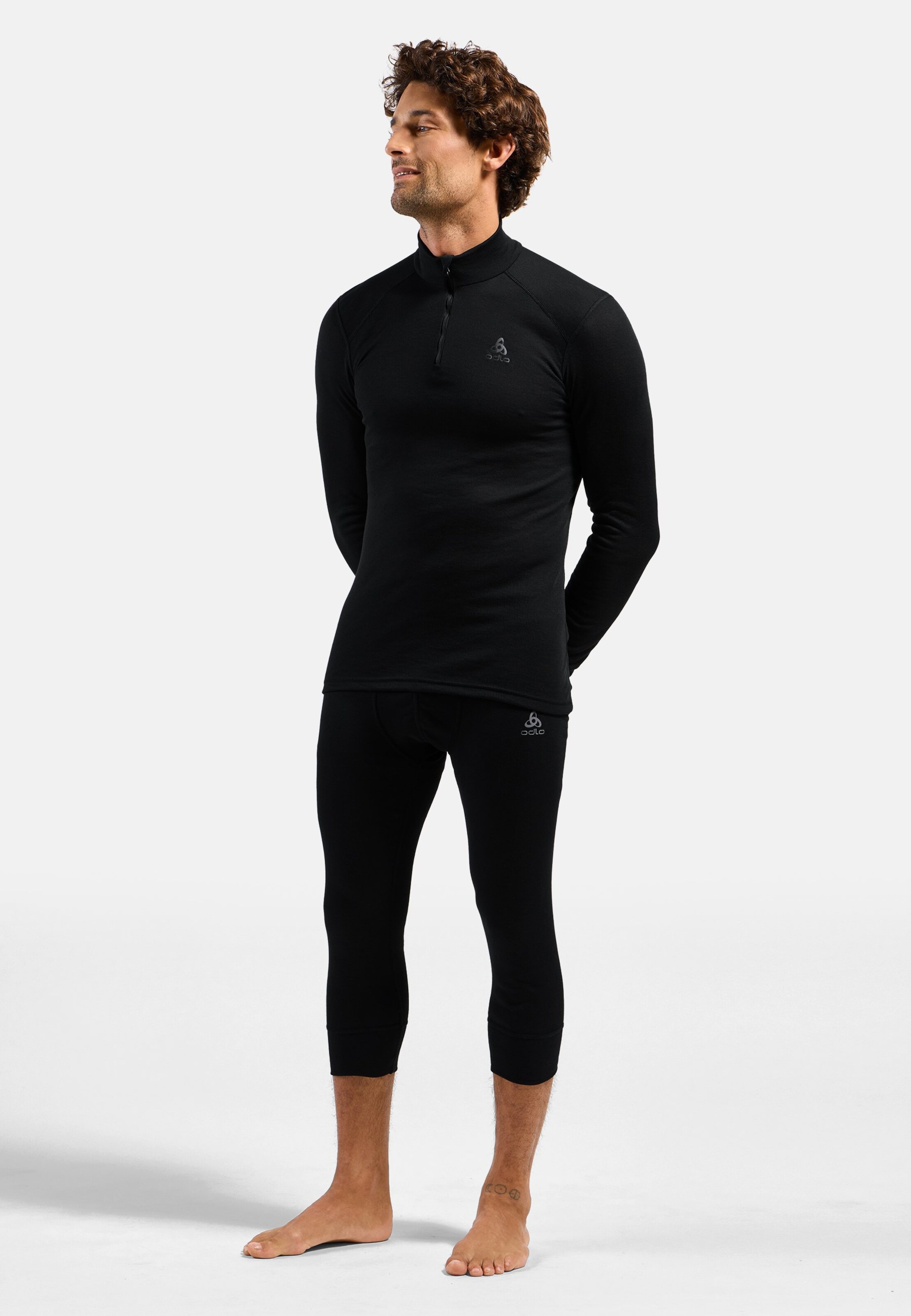 Active Warm Base Layer 3/4 Tights in black