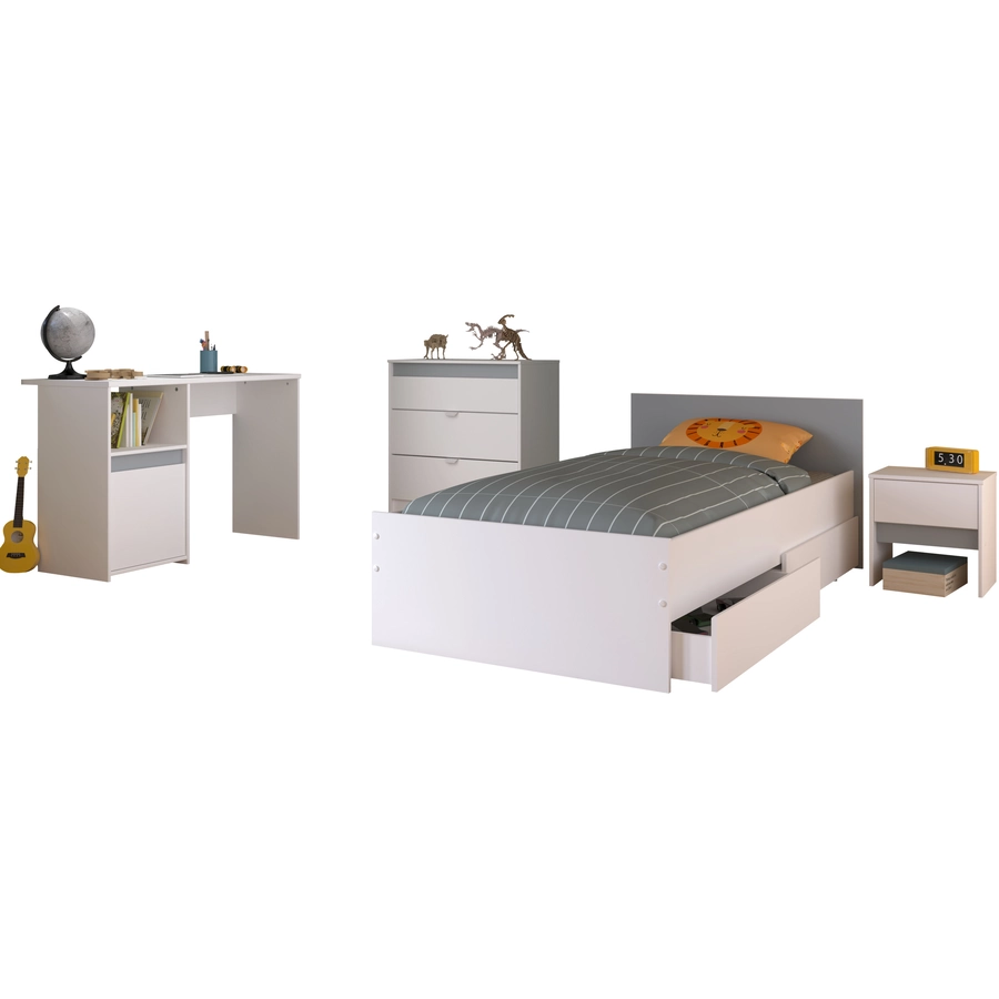 Parisot Kinderzimmer Set 5tlg Pirouette 25  Weiß Weiß