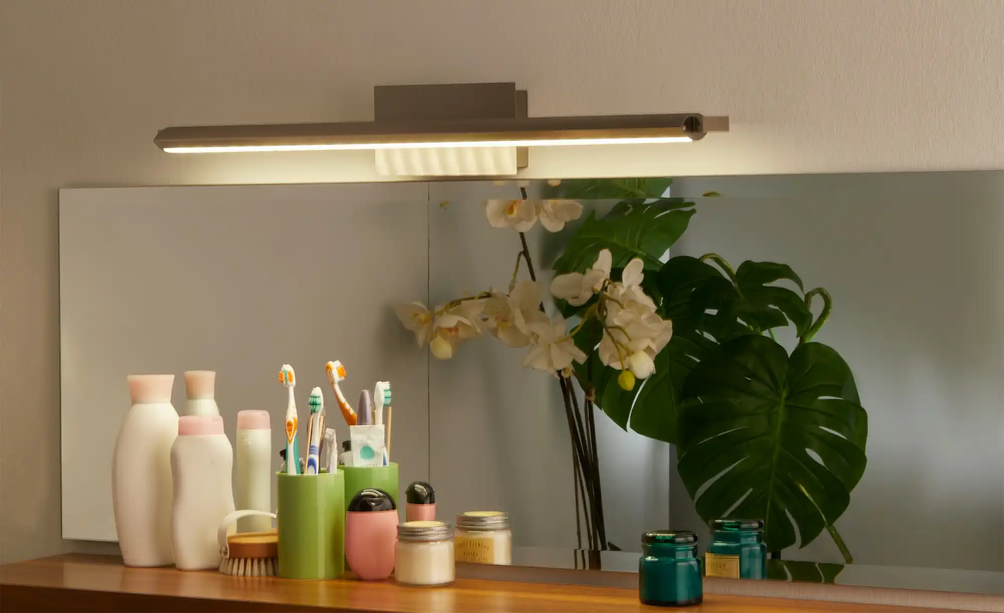 Fischer-Honsel LED-Wandleuchte, Nickel-matt