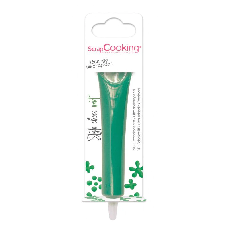 Stylo goût chocolat vert 25g Scrapcooking