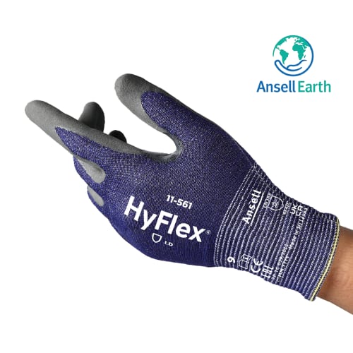 Gant de protection anti-coupures Hyflex 11-561 enduction nitrile Technologie Original Derma test