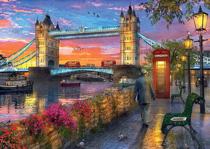Ravensburger - Puslespil - Tower Bridge At Sunset 1000 brikker