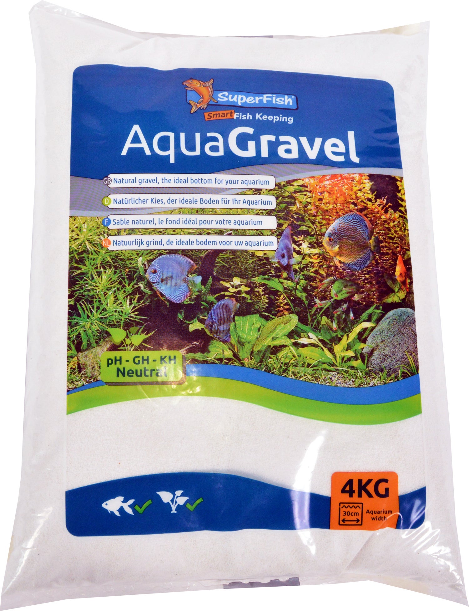 SuperFish aquariumgrind wit 4 kg