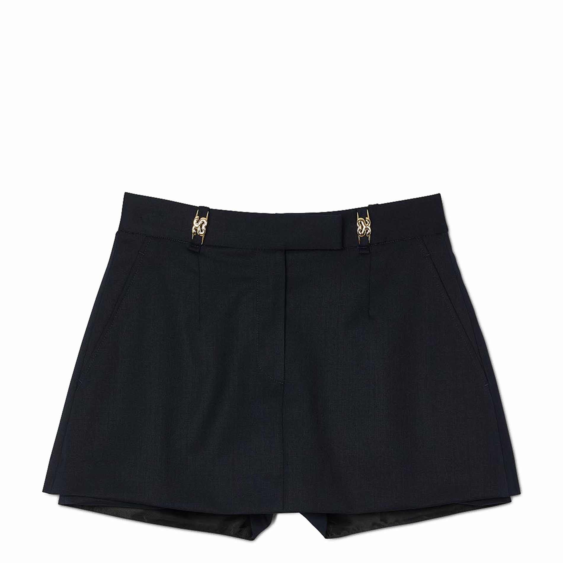 Jupe short droite | Bleu