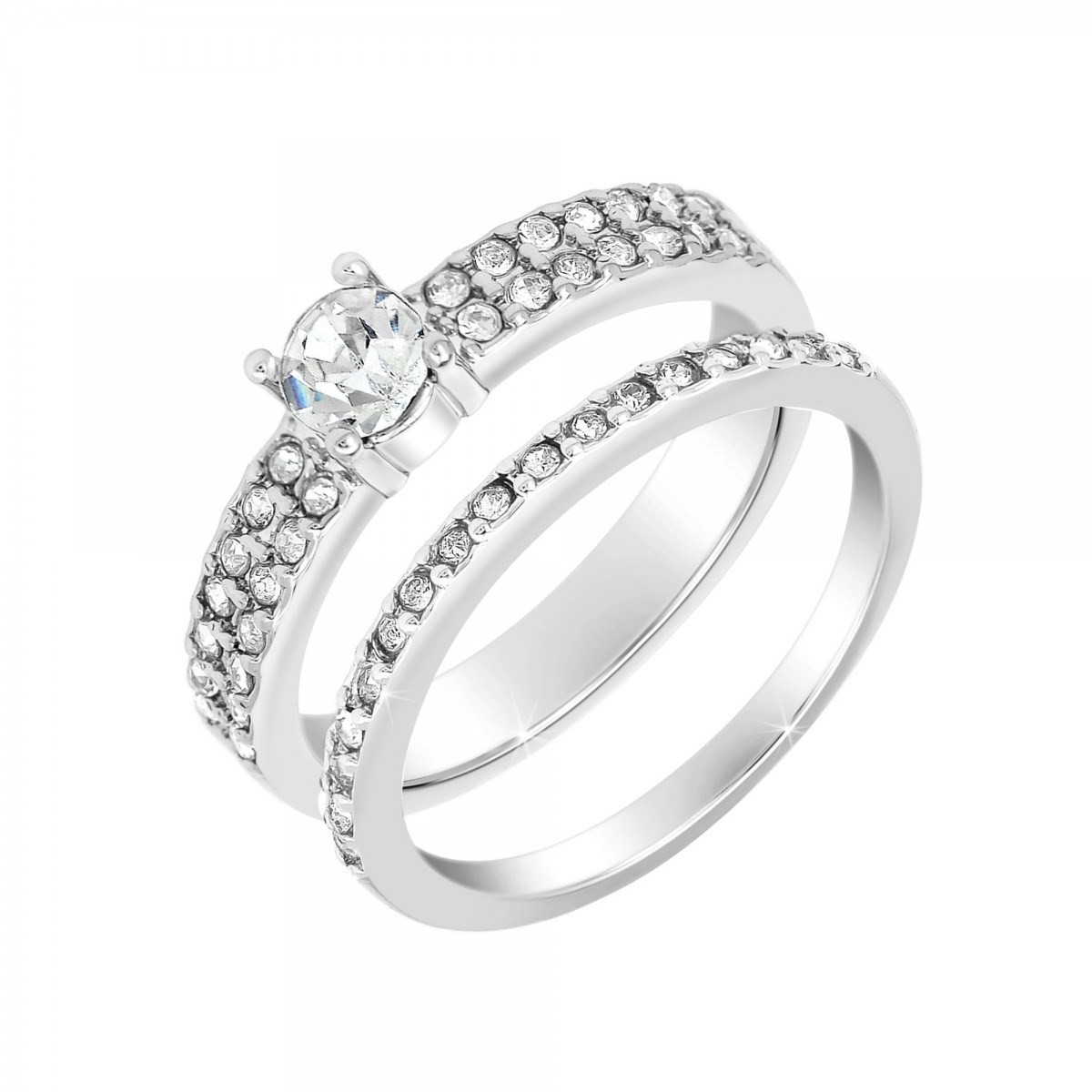 Bague SC Crystal ornée de Zirconium