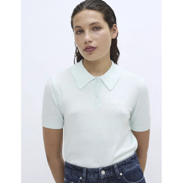 2NDDAY 2ND Jean - Soft Wool Blend Soothing sea