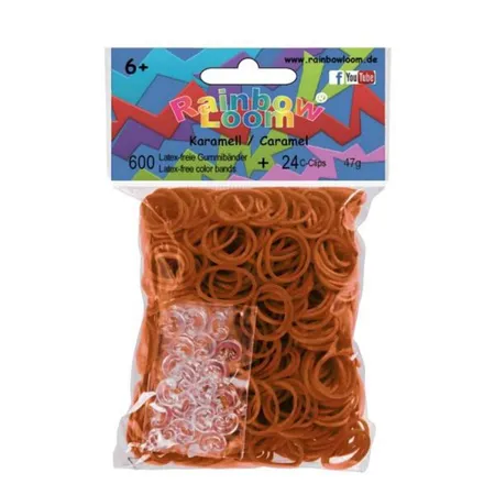 Original Rainbow Loom® Gummibänder, karamell
