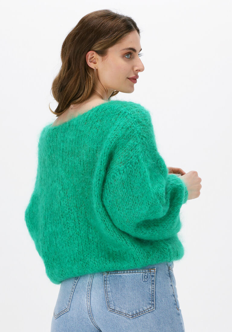 AMERICAN DREAMS groene american dreams trui milana ls mohair knit