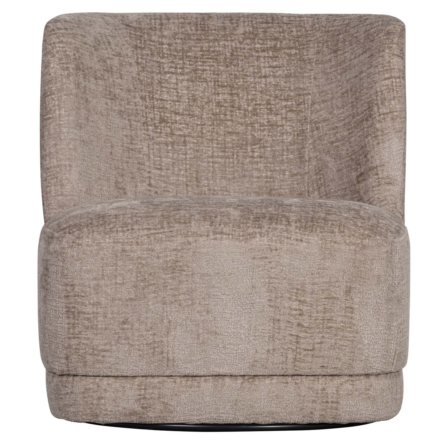 WOOOD Atty Draaifauteuil - Polyester - Zand - 75x74x65