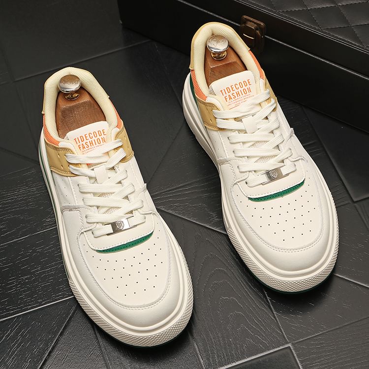 Mr Ozera - Contrasterende Paneel Platform Sneakers