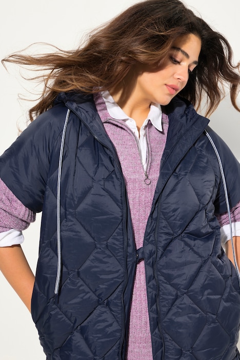 HYPRAR Steppweste, Tunnelzug, 2-Wege-Zipper, recycelt