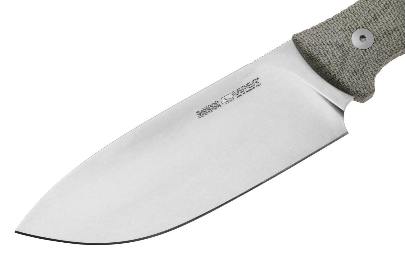 Viper Ranger VT4054CG Böhler N690, Green Canvas Micarta, vaststaand mes
