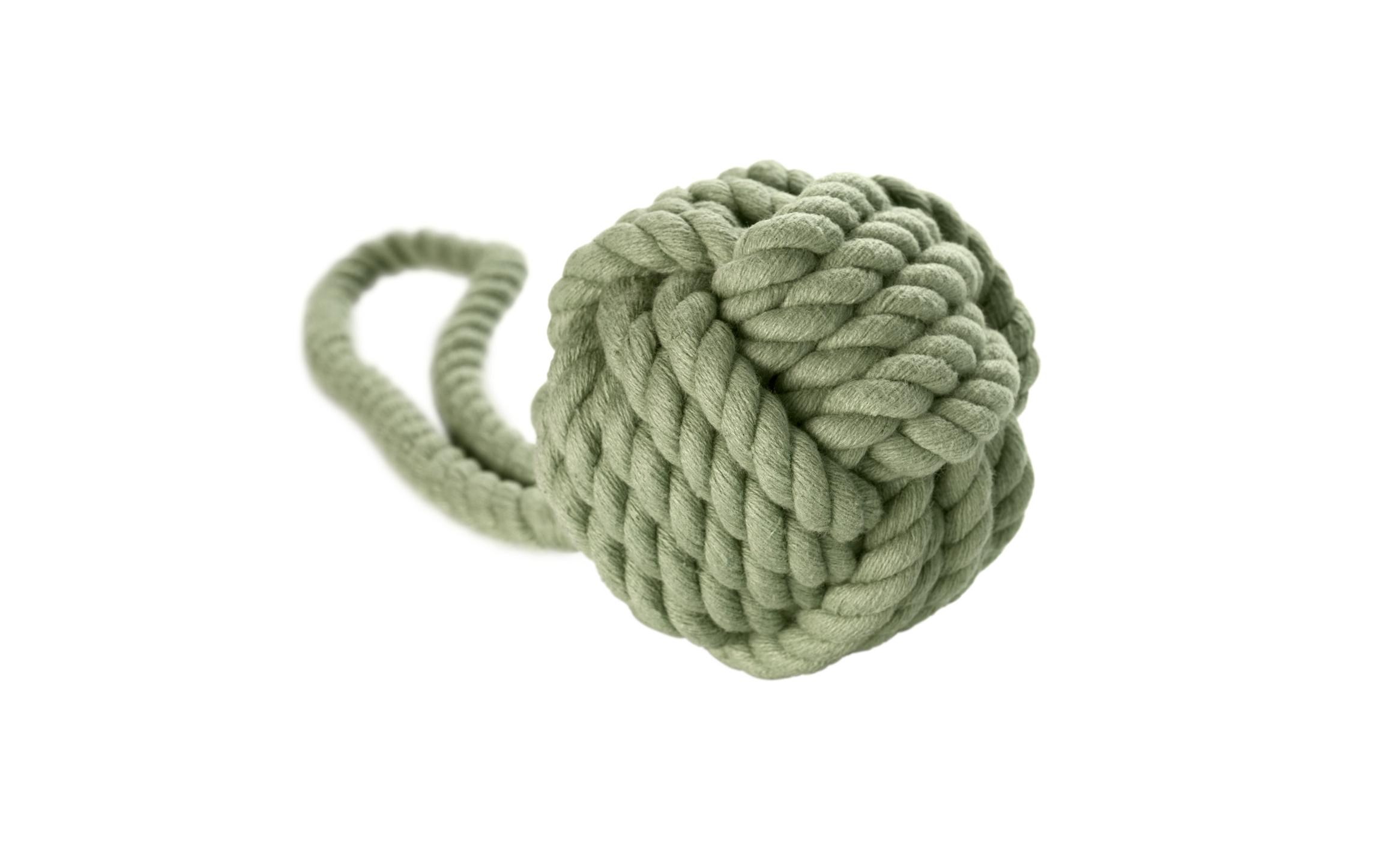 Hunde-Spielzeug Inari S, Ø 6 cm, LindgrünBall mit Handschlaufe