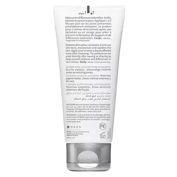 Bioderma Pigmentbio Sensitive Areas, crème éclairsissante anti taches visage et corps 75ml