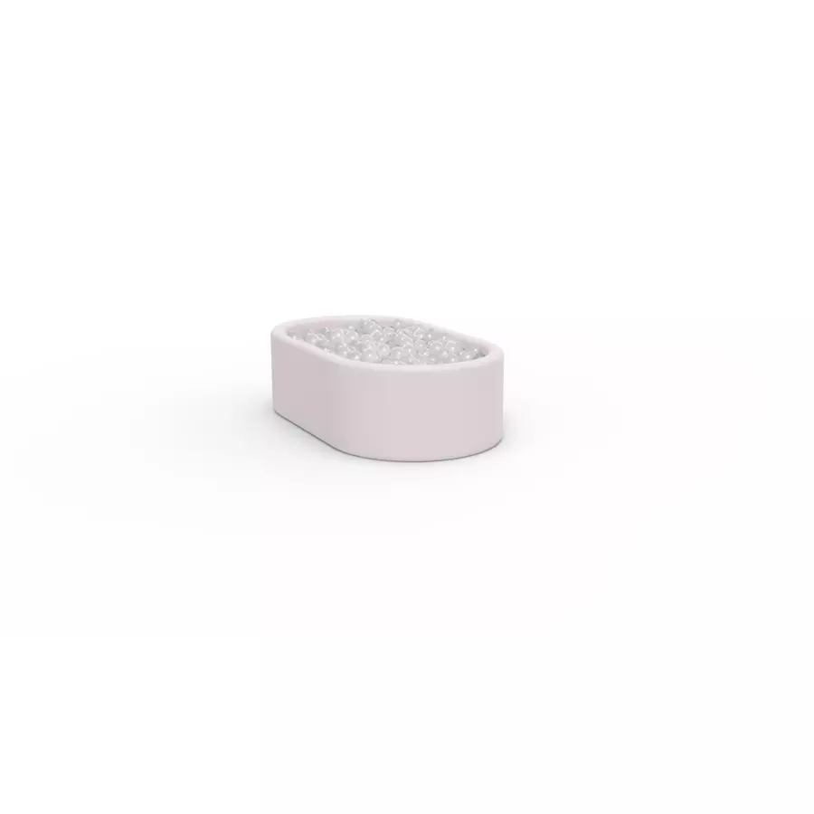 KIDKII Lux Bällebad Kunstleder altrosa