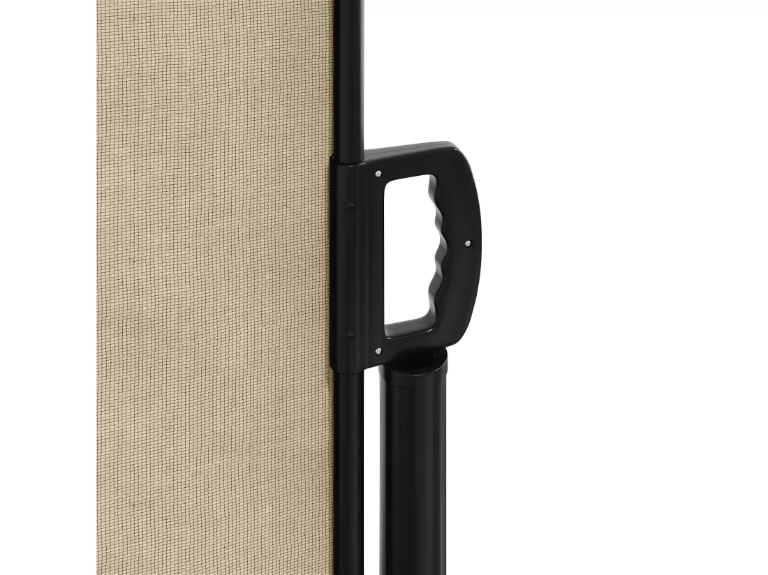 Auvent latéral rétractable beige 220x600 cm