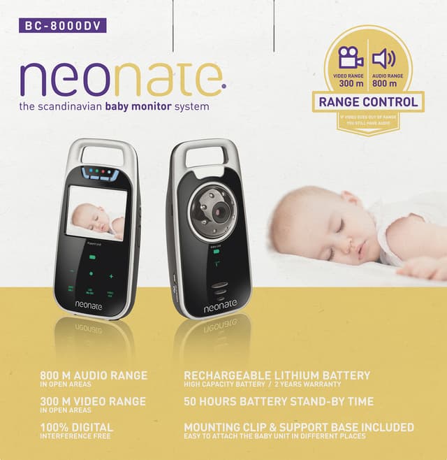 Neonate babyovervågning BC8000DV