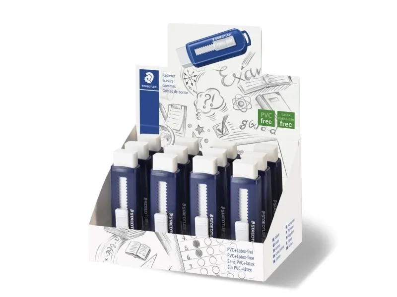 STAEDTLER - Udvisker - hvid - blåt etui