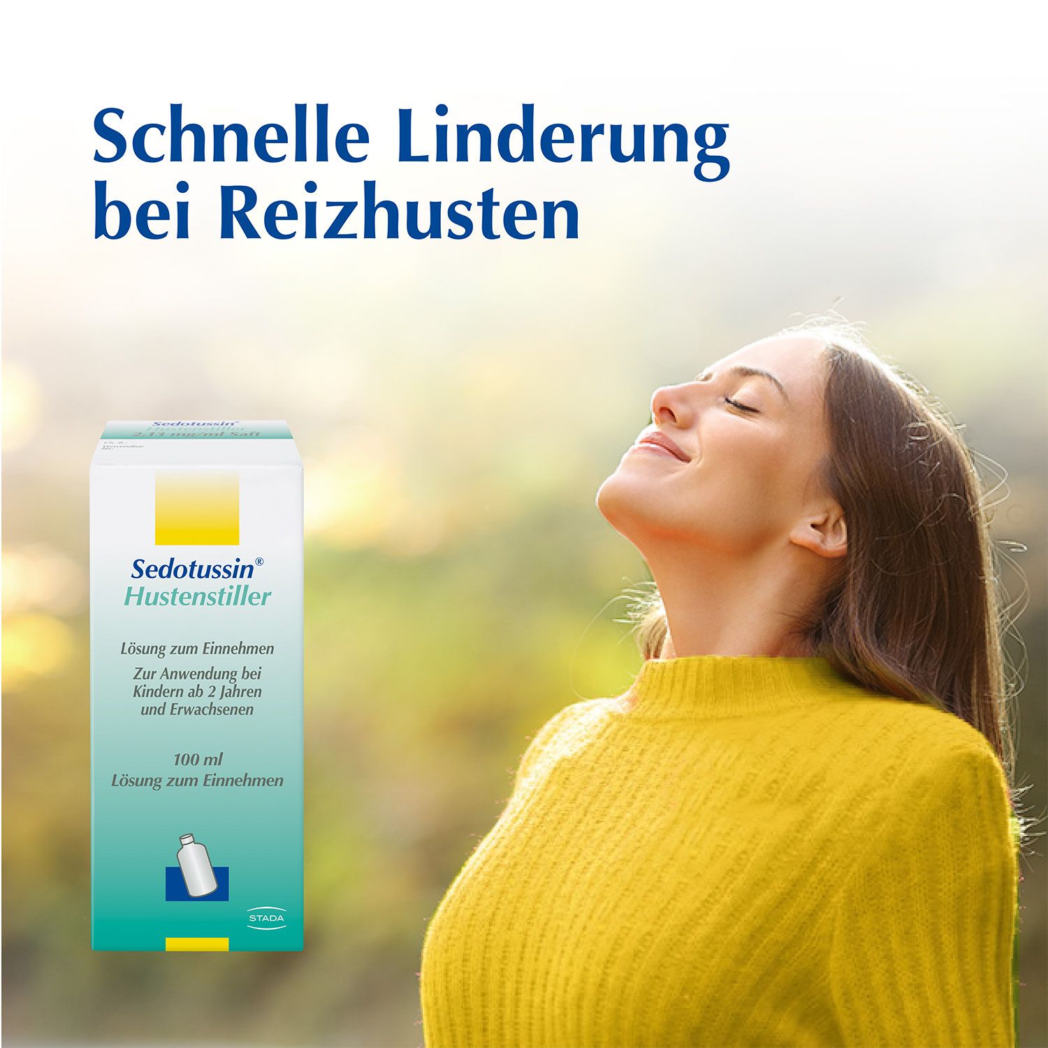 Sedotussin® Hustenstiller Saft - Arzneimittel gegen Reizhusten, mit dem Wirkstoff Pentoxyverin