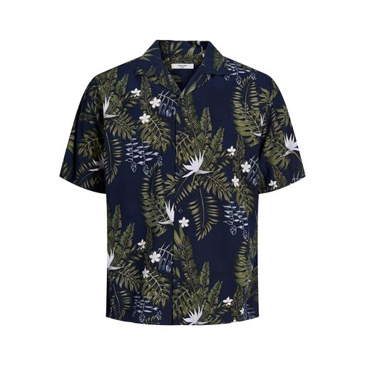 Jack&Jones Resort Kortærmet Skjorte, Perfect Navy, XXL