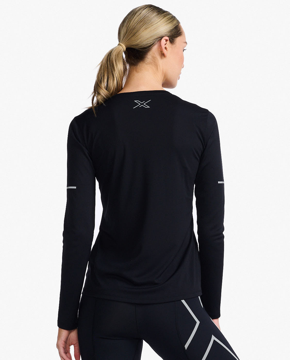 2XU Aero Long Sleeve Black\Silver Reflective