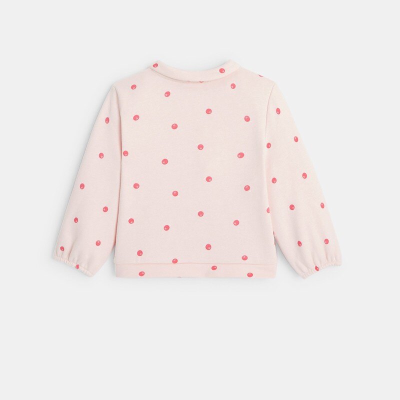 Veste molleton imprimé cerises rose bébé fille Rose