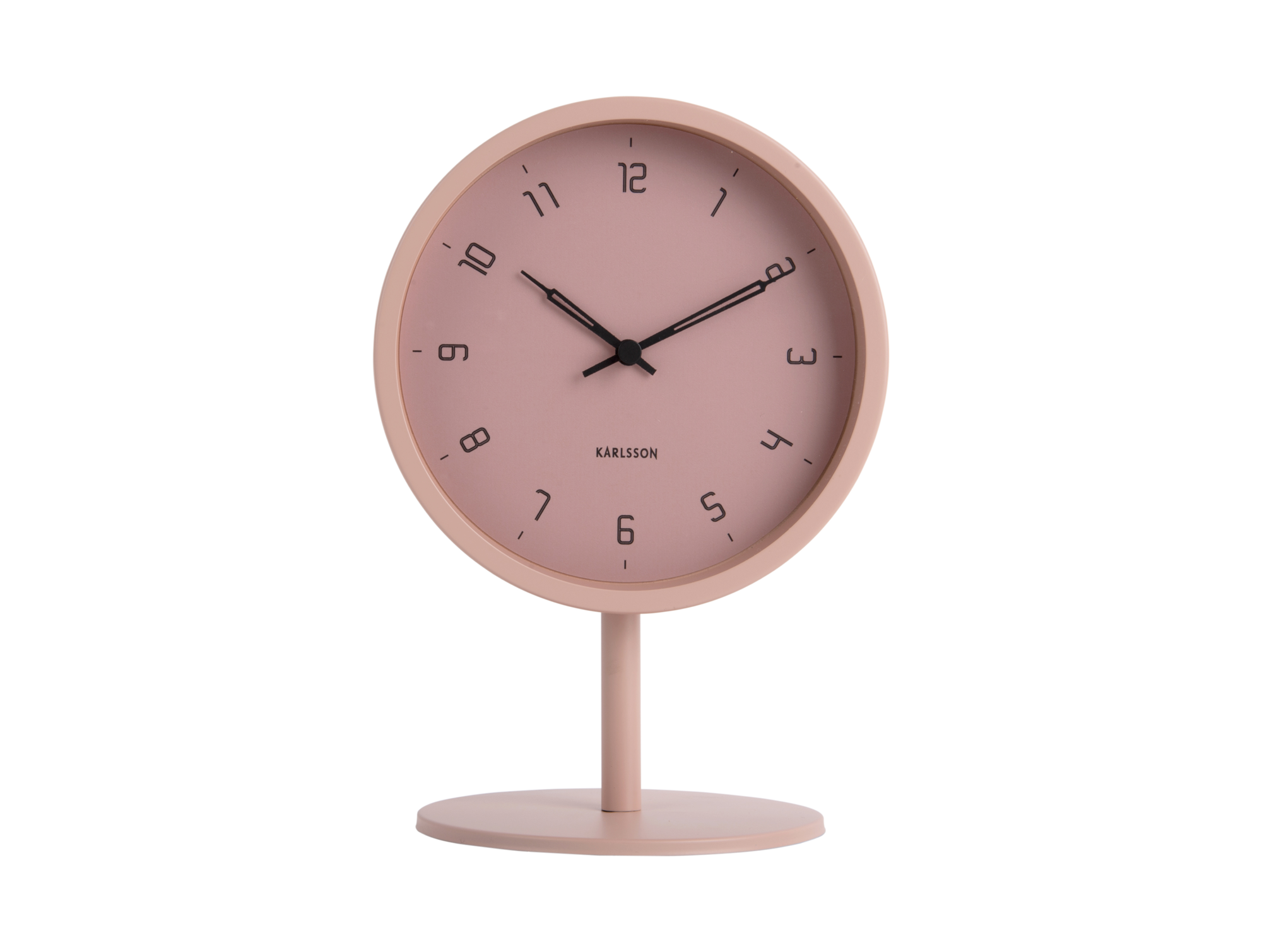 Table clock Stark iron matt faded pink