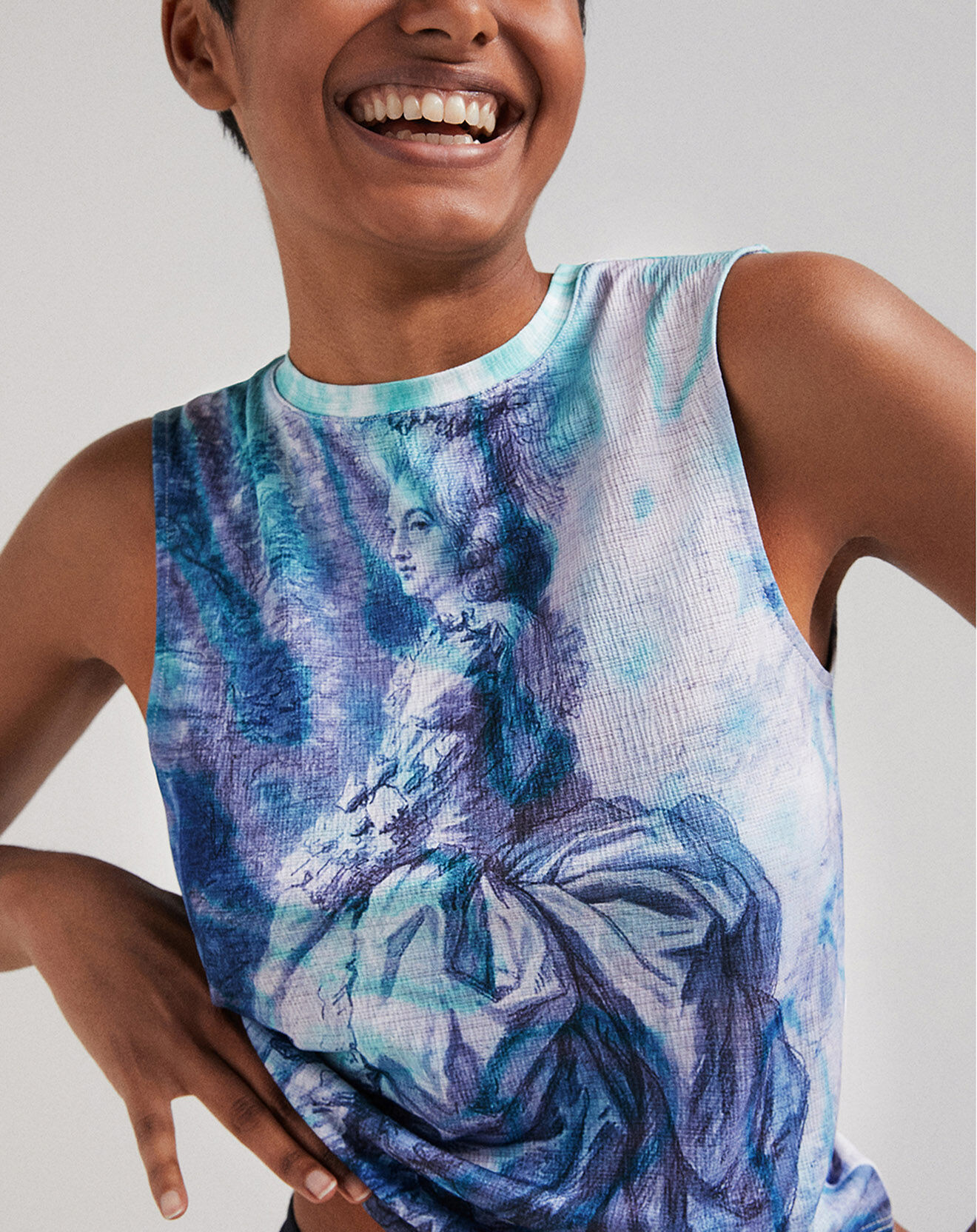 Desigual Top Amalia bleu