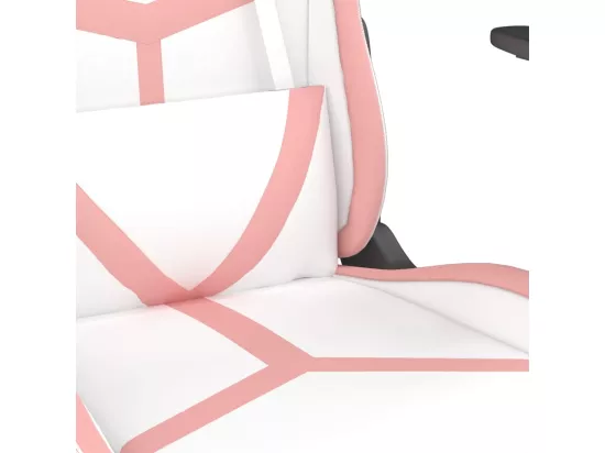 Chaise de jeu Blanc et rose Similicuir