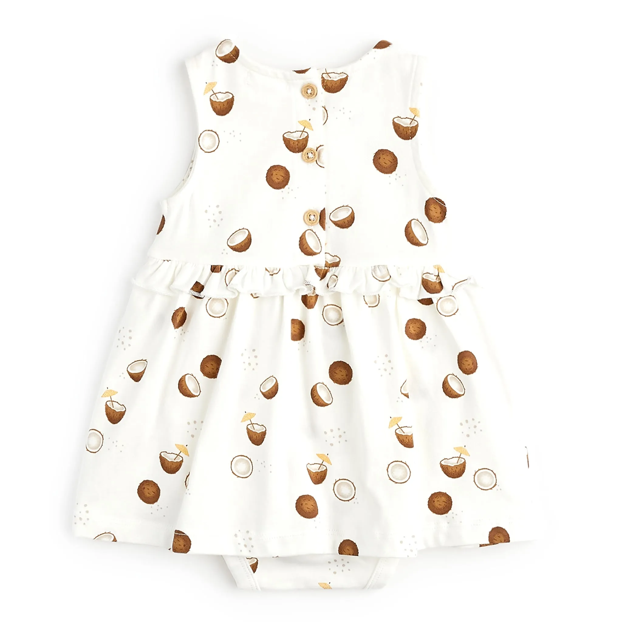 Firsts par Petit Lem Robe Noix Coco 3-24mois