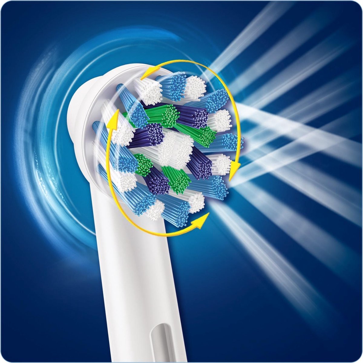 Oral-B Pro 500 3D Cross Action Roterende-oscillerende tandenborstel, Turkoois, Wit