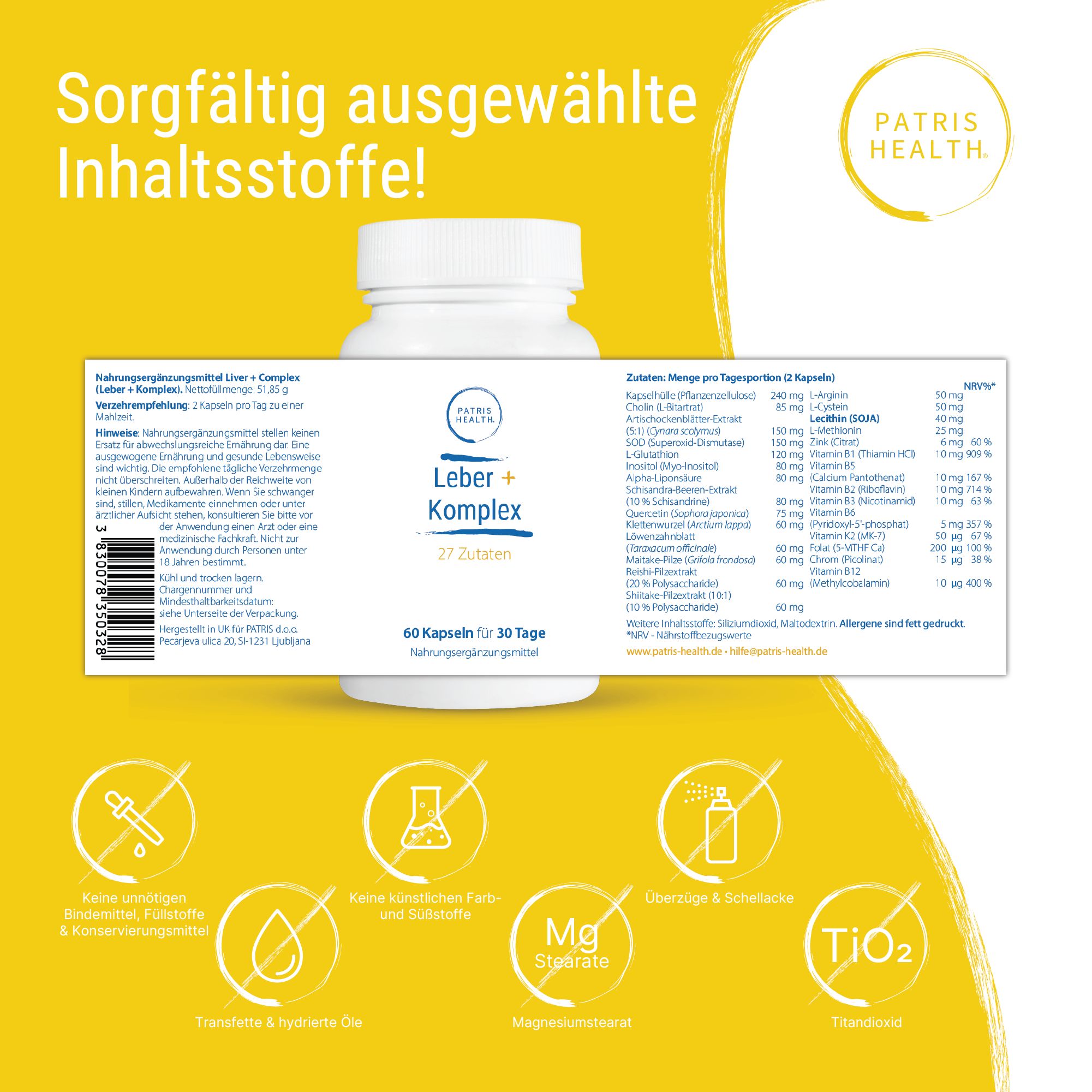 Patris Health® Leber+ Komplex