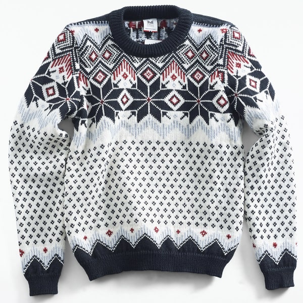 Pull DALE OF NORWAY VILJA F SWEATER BLACK OFFWHITE METAL REDROSE