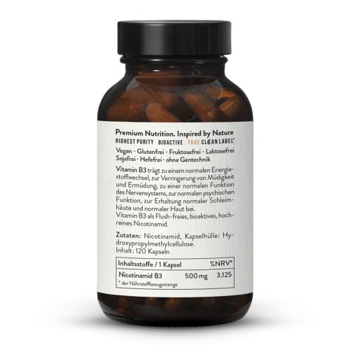 Sunday Natural Products  Vitamin B3 Nicotinamid500mg