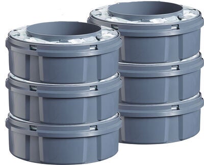 Tommee Tippee Refiller Sangenic XL 6-pakning, Grått