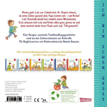 Carlsen Verlag Ich bin schon groß: Ich gehe heute zur Zahnärztin