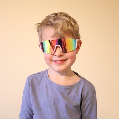 CarloBaby Solbriller Turbo 2-pack 4-8 År, Hvit/Rosa