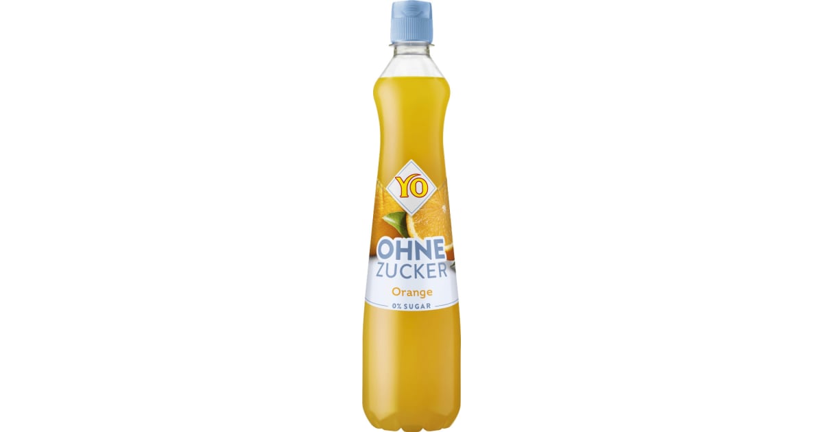 YO Sirup Orange ohne Zucker 0,7 Liter (Einweg)