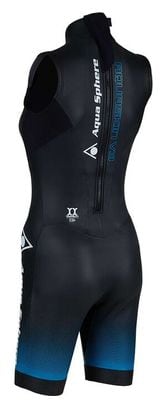 Combinaison Néoprène Femme Aquasphere Aquaskin Shorty V3 Noir Bleu