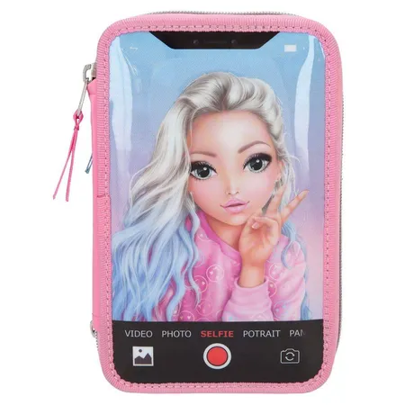 Depesche TOPModel 3-Federtasche SELFIE LED