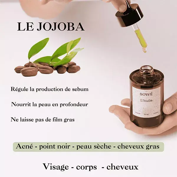 Óleo de Jojoba Orgânico Puro Sowé 50ml