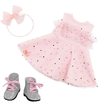 Our Generation Puppenkleidung - Kleid Und Stiefel