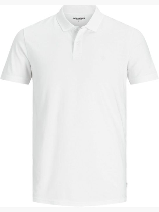 JACK & JONES Polo-Shirt Weiss
