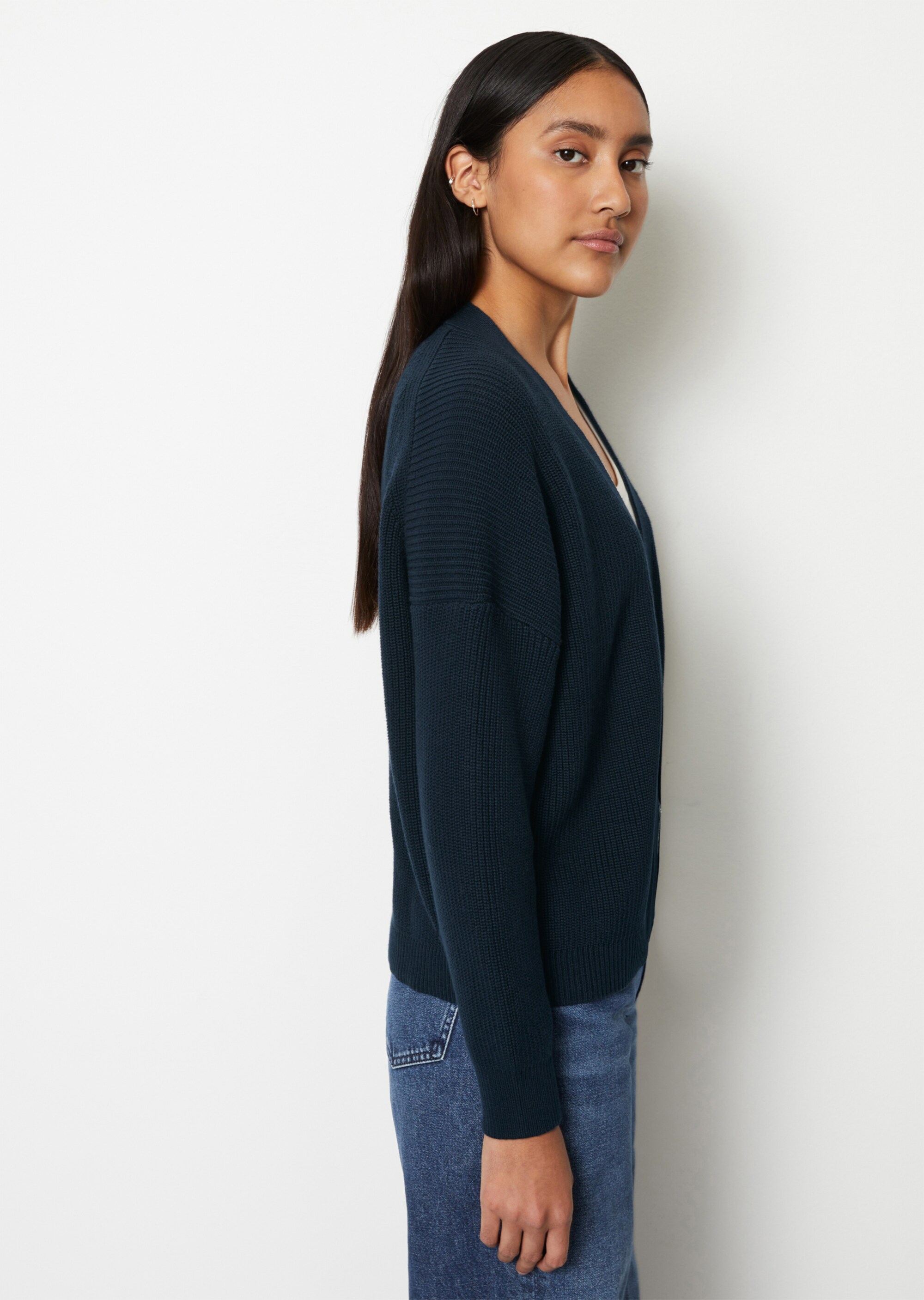 Cardigan oversize aus Organic Cotton