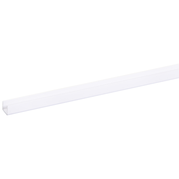 U-profiel kunststof wit 10x13 mm lengte 260 cm