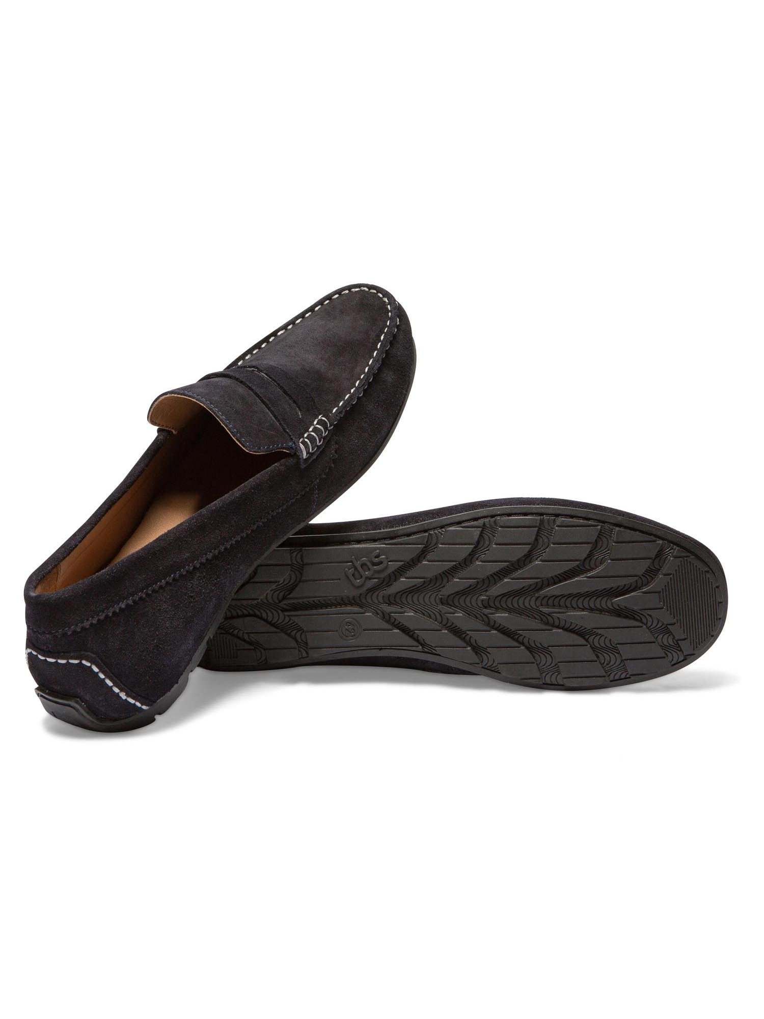 Mocassins Homme En Cuir Velours Marine