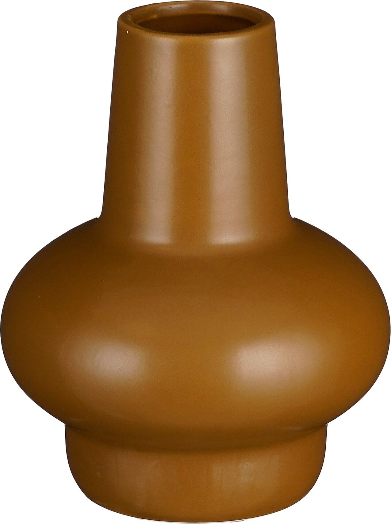 Mica Decorations vaas Polla geel D 16 H 20 cm