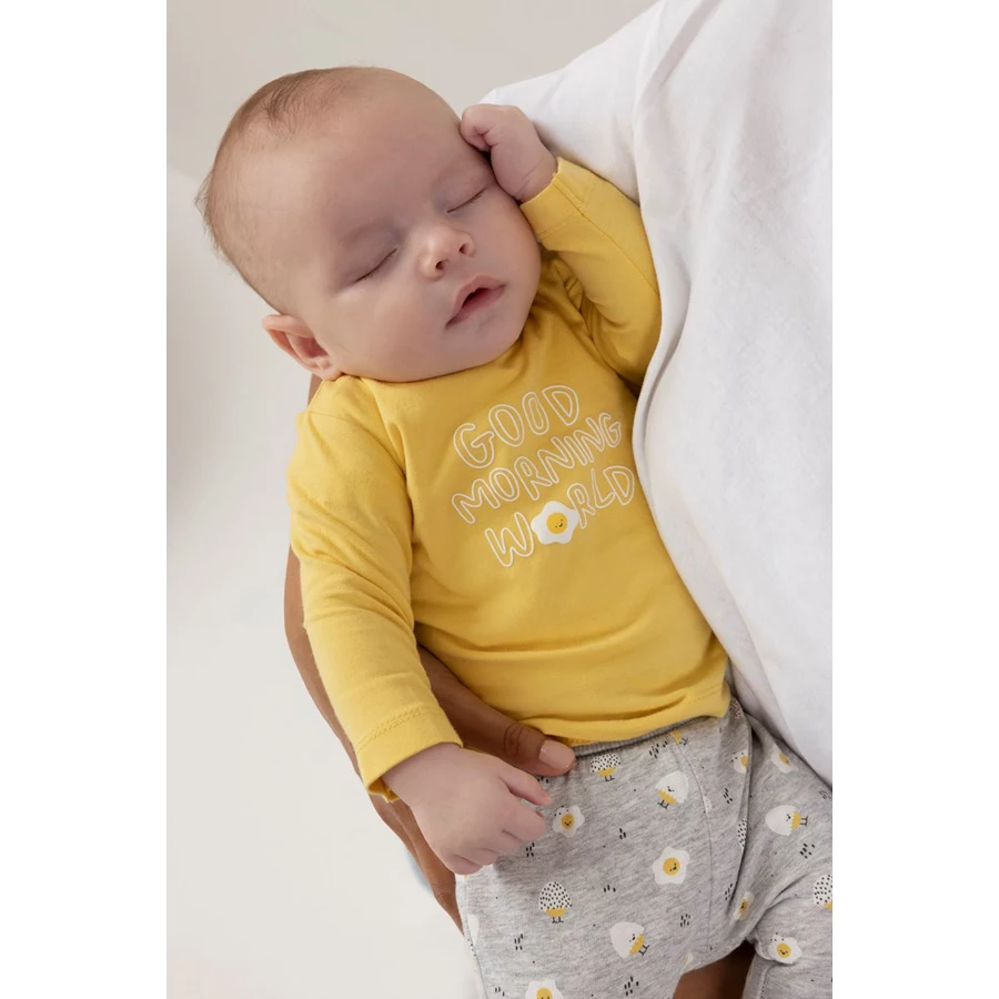 Feetje Langarmshirt Egg-Cited Gelb